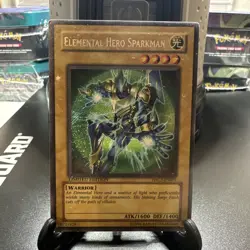 Yu-Gi-Oh TCG: Secret Rare Elemental Hero Sparkman EHC2-EN001, Limited Edition - Image 1