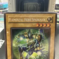 Yu-Gi-Oh TCG: Secret Rare Elemental Hero Sparkman EHC2-EN001, Limited Edition - Image 3