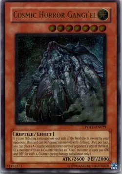 Yugioh Cosmic Horror Gangi'el POTD-EN029 Ultimate Rare NM - Image 1