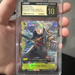 Roronoa Zoro OP07-113 Illustration Box Vol.3 One Piece Promo CGC Pristine 10 - Image 1
