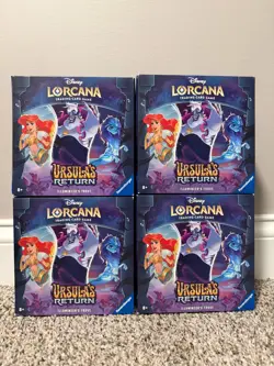Lot of 4 2024 Disney Lorcana Ursula's Return Illumineer's Trove Brand New Sealed - Image 1