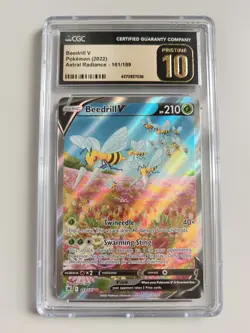 CGC Pristine 10 Beedrill V Alternate Art Ultra Rare 161/189 - Astral Radiance - Image 1