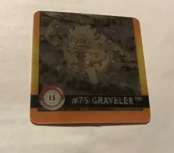 Graveler Geodude Artbox Pokemon Action Flipz Premier Edition #15 1999 - Image 2