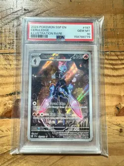Ceruledge 197/191 Illustration Rare Surging Sparks PSA 10 - Image 1