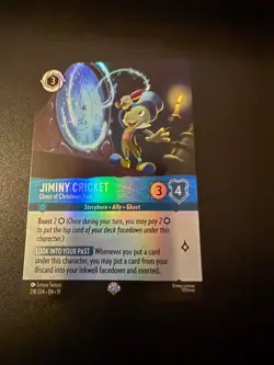 Jiminy Cricket - Ghost of Christmas Past (Epic) 218/204 Winterspell Holo - Image 2