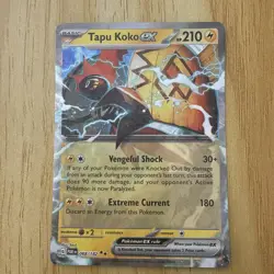 Tapu Koko EX 068/182 Holo Double Rare S & V Paradox Rift Pokemon Card - Image 1