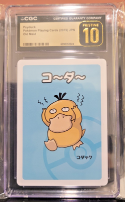 2019 Pokemon Playing Cards Japanese Old Maid Psyduck CGC 10 PRISTINE - Image 1