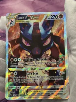 Pokemon TCG Lucario VSTAR SWSH291 Sword & Shield Promo Card Holo Full Art NM - Image 3