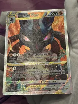 Pokemon TCG Lucario VSTAR SWSH291 Sword & Shield Promo Card Holo Full Art NM - Image 4