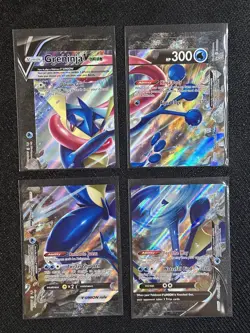 Pokemon TCG Card Greninja V Union FULL SET OF 4 Near Mint SWSH 155 156 157 158 - Image 1