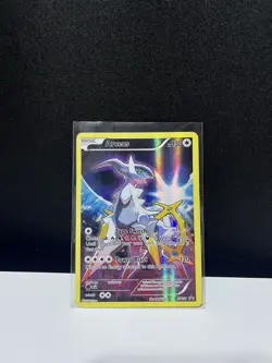 Pokemon TCG Arceus XY116 Black Star Promo Full Art Holo Card 2016 Damaged - Image 1