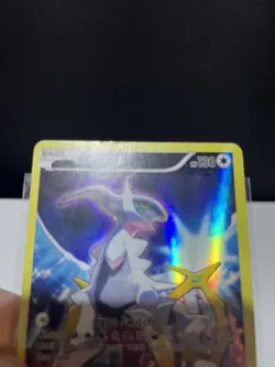 Pokemon TCG Arceus XY116 Black Star Promo Full Art Holo Card 2016 Damaged - Image 2
