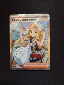 Lillie’s Determination 169/132 - Mega Evolution Full Art Ultra Rare Pokemon Card - Image 1