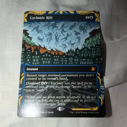 Cyclonic Rift Secret Lair Full Art Foil Instant 0014 Blue MTG English regular - Image 2