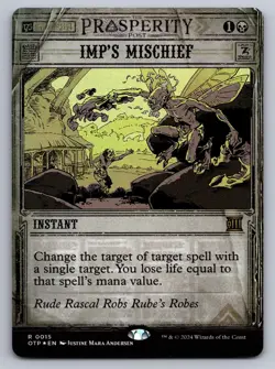 Imp's Mischief 15 Outlaws of Thunder Junction: Breaking News MTG Foil NM - Image 1