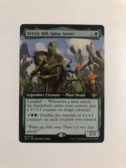 MTG Bristly Bill, Spine Sower Extended Art #0338 – OTJ – Never Played - Mint - Image 1