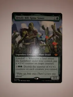 MTG Bristly Bill, Spine Sower Extended Art #0338 – OTJ – Never Played - Mint - Image 2