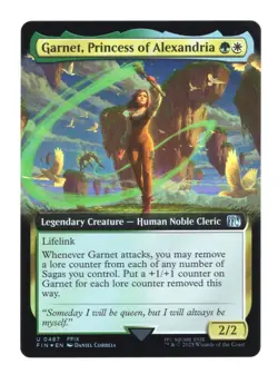 #0487 Garnet, Princess Of Alexandria Extended Art Foil Final Fantasy MTG - Image 1