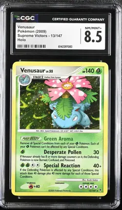 CGC 8.5 NM/MINT+ Venusaur 13/147 Supreme Victors Holo Pokemon Card - Image 1