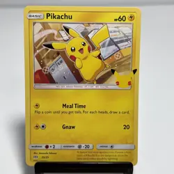 Pokemon TCG Pikachu 25/25 Regular 25th Anniversary McDonald’s Promo NM - Image 1