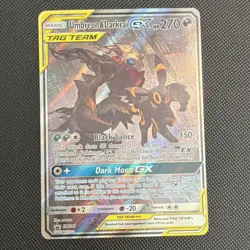 Pokemon TCG Umbreon & Darkrai GX SM241 Black Star Promo Tag Team Holo EN - Image 1
