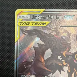 Pokemon TCG Umbreon & Darkrai GX SM241 Black Star Promo Tag Team Holo EN - Image 5