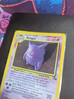 Gengar Holo Fossil Set 5/62 Pokemon TCG HP - Image 3