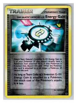 Team Galactic's Energy Gain 116/127 PL Pokemon Cards Platinum Reverse Holo - Image 1