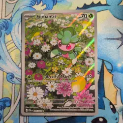 Pokemon TCG - Fomantis - Illustration Rare - 085/084 - Pitch Black - PACK FRESH - Image 1
