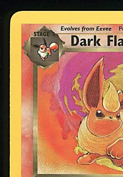 DARK FLAREON 2000 Pokemon Team Rocket 1st Edition #35 - NM - Image 3