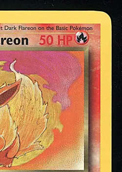 DARK FLAREON 2000 Pokemon Team Rocket 1st Edition #35 - NM - Image 4