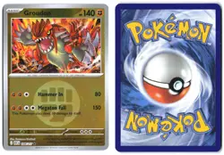 GROUDON (ENERGY SYMBOL PATTERN) 108/217 Rare Ascended Heroes Reverse Holo NM - Image 1
