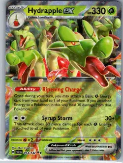 Hydrapple ex 14/142 Double Rare Stellar Crown Pokemon Holo Near Mint - Image 1