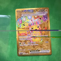 Pokemon TCG Pikachu ex 247/191 SV08 Surging Sparks Hyper Rare Holo - Image 2