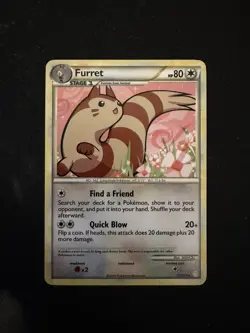 Furret 21/123 Rare HeartGold & SoulSilver Pokemon TCG - Image 1