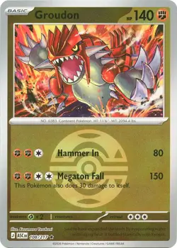 Pokemon Groudon (Dusk Ball) [ME: Ascended Heroes - 108/217]Reverse Holofoil N... - Image 1