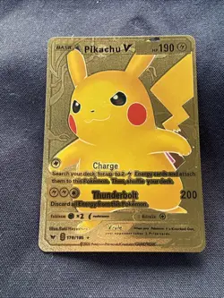 Pokemon TCG Pikachu v SWSH061 Near Mint/Mint Condition - Image 1