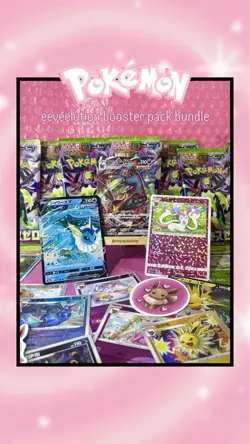 Eeveelution Pokemon Booster Pack Bundle 🩷🌟 READ DESCRIPTION - Image 2