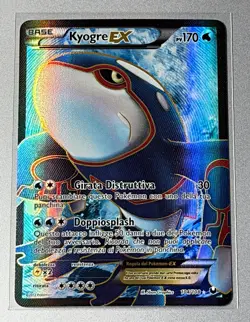 The Pokemon Company Kyogre EX Full Art Holo Ultra Rare 104/108 IT 2012 HP170 - Image 1