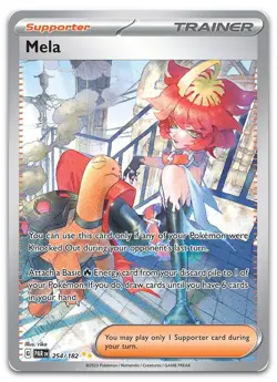 Mela - 254/182 #254/182 (Holo) (NM) SV04: Paradox Rift PAR Pokemon - Image 1