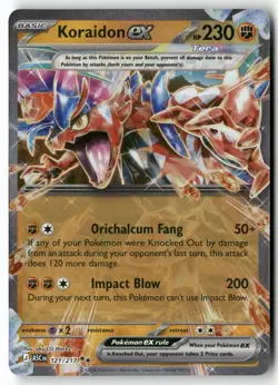 Koraidon ex 121/217 Double Rare Ascended Heroes Pokemon Holo Near Mint - Image 1