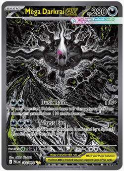 Mega Darkrai EX 116/084 Me05: Pokemon Pitch Black Holo - Image 3