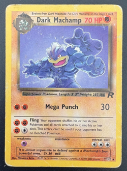 Pokemon TCG Dark Machamp 27/82 Team Rocket Regular HP - Image 1