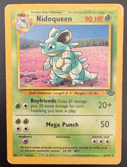 Pokemon TCG Nidoqueen 23/64 Jungle Unlimited Regular HP - Image 1