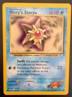 Pokemon TCG Misty's Staryu Gym Heroes 90/132 Regular LP - Image 1