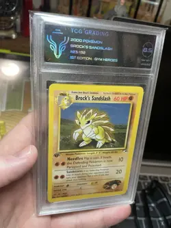 Pokemon TCG Brocks SANDSLASH Heroes 23/132 Regular 1st Edition Common TCG 8.5! - Image 1