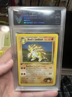 Pokemon TCG Brocks SANDSLASH Heroes 23/132 Regular 1st Edition Common TCG 8.5! - Image 2