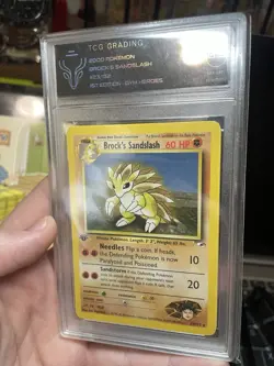 Pokemon TCG Brocks SANDSLASH Heroes 23/132 Regular 1st Edition Common TCG 8.5! - Image 3