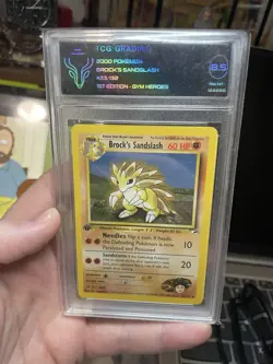 Pokemon TCG Brocks SANDSLASH Heroes 23/132 Regular 1st Edition Common TCG 8.5! - Image 4