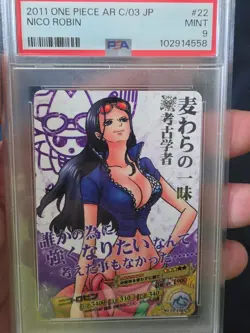 2011 One Piece AR Carddass 03 JP Nico Robin #22 PSA 9 - Image 1